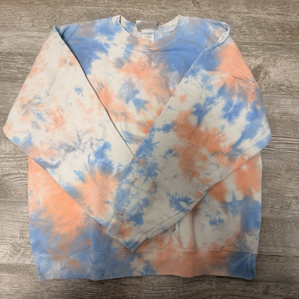 Vintage Hanes Ultimate Cotton Print‎ Pro Bleached Pullover Sweater Size Large